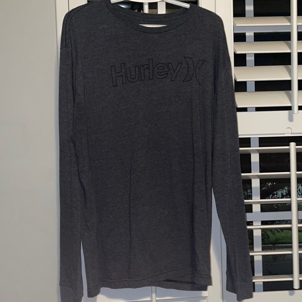 Men’s Hurley Long Sleeve Dark Grey Shirt XL